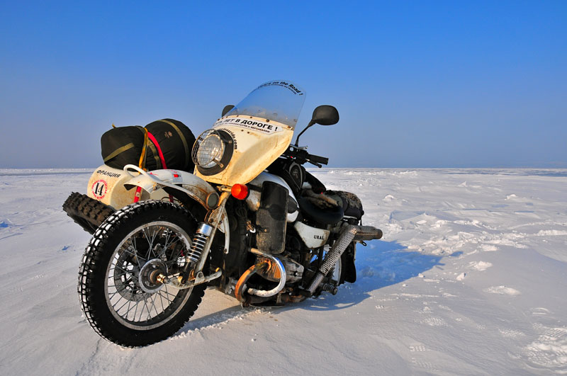frozen lake baikal, Siberia, Russia